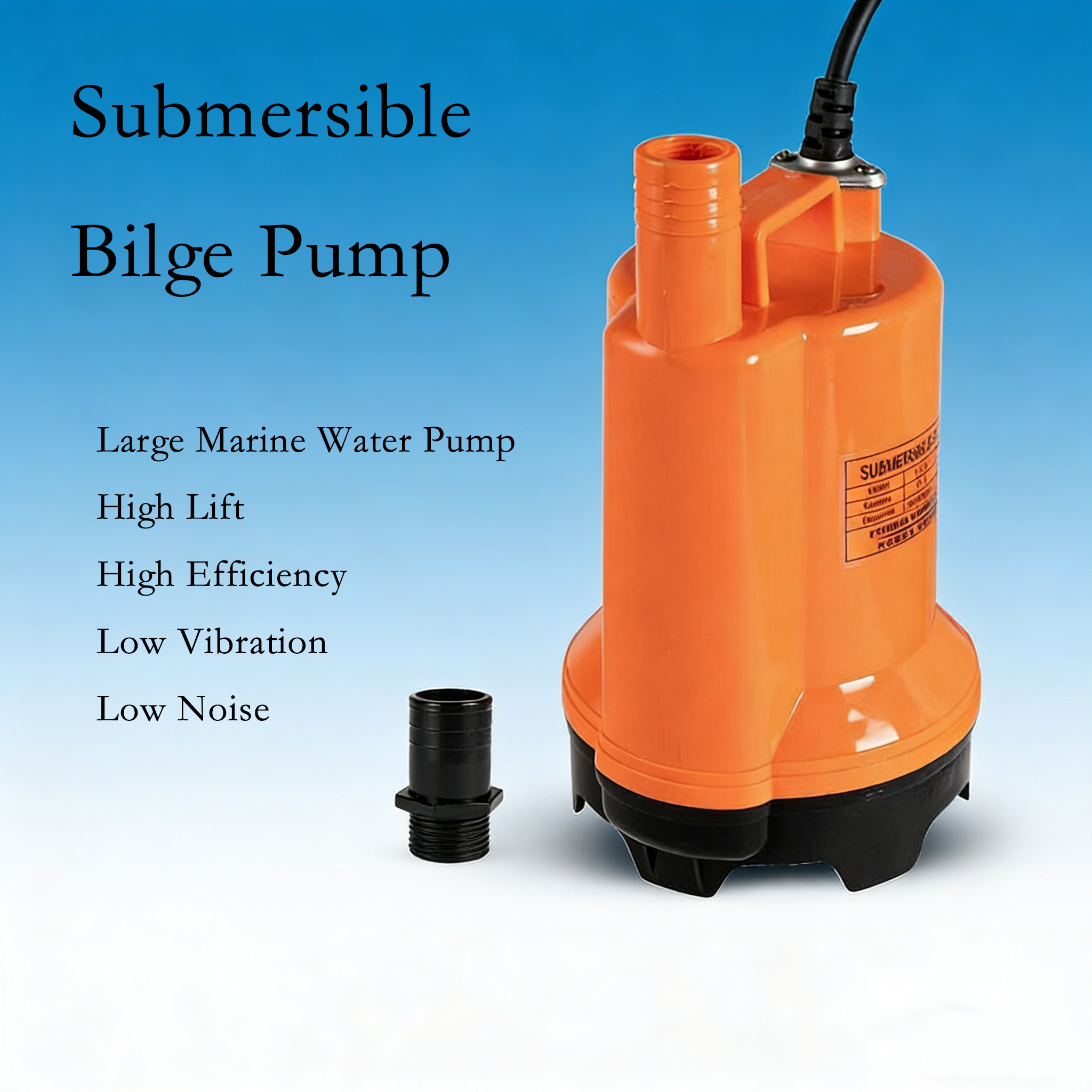 Pompe à eau submersible 12V DC - Fishing Boat Bilge Pump avis et prix